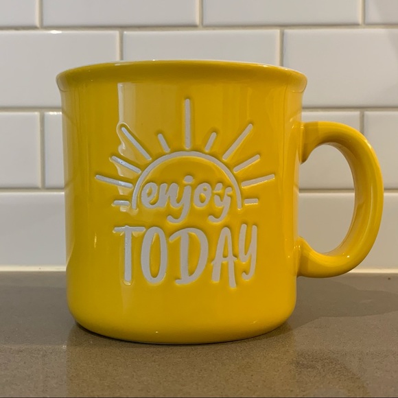 Novogratz Other - Novogratz Home Enjoy Today Bright Yellow Mug